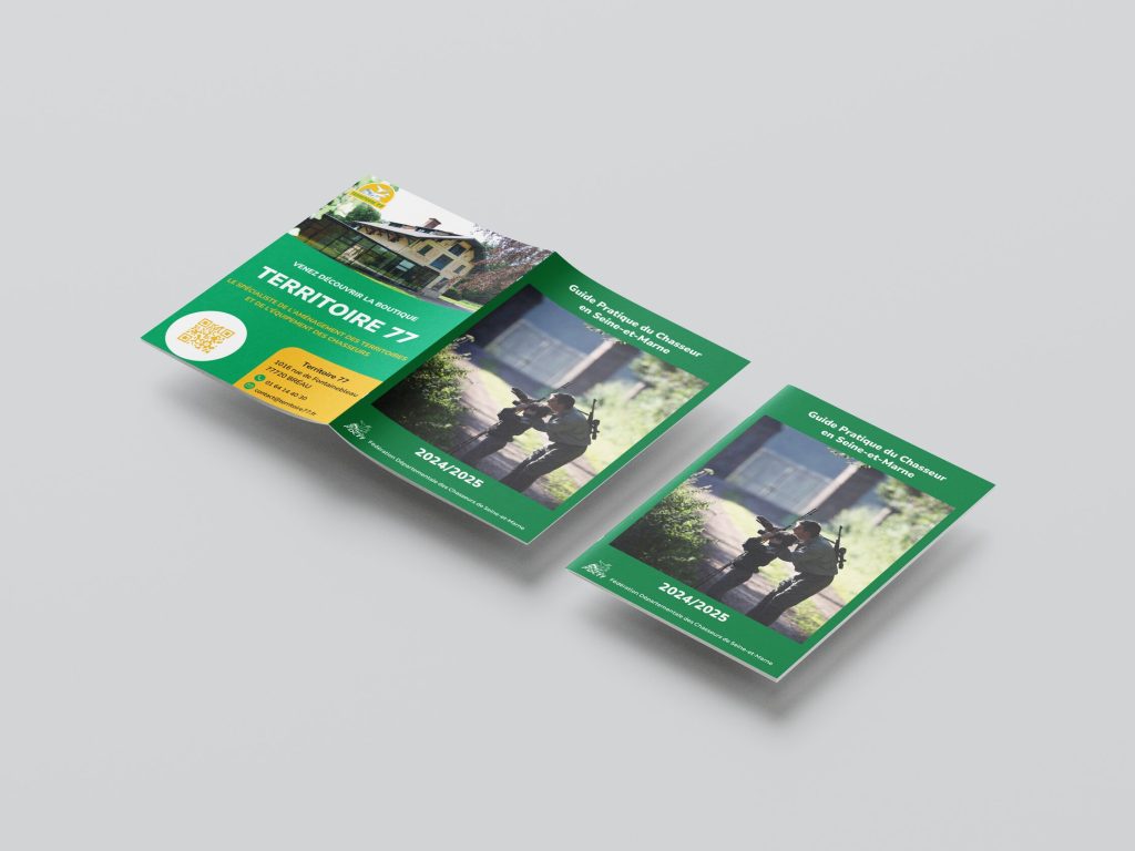 mockup guide du chasseur page de couvertures