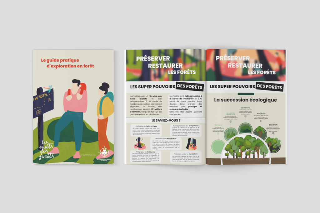 Mockup du guide Nuits des forêts